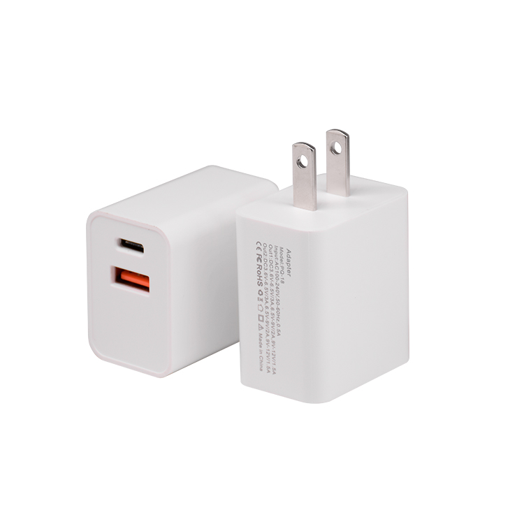 Wall Plug Fast 18W PD QC3.0 Type C USB Charger For Mobile Phone